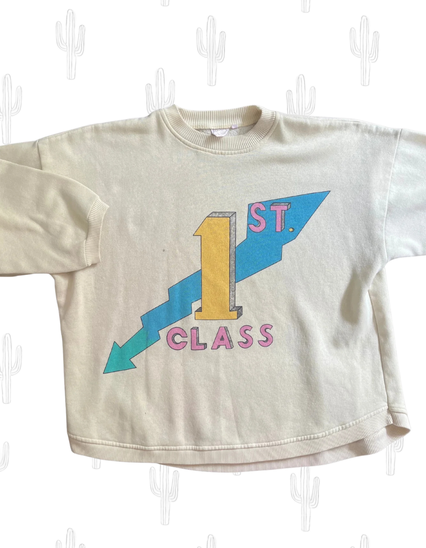 Vintage 1st Class 3/4ths Sweatshirt-M