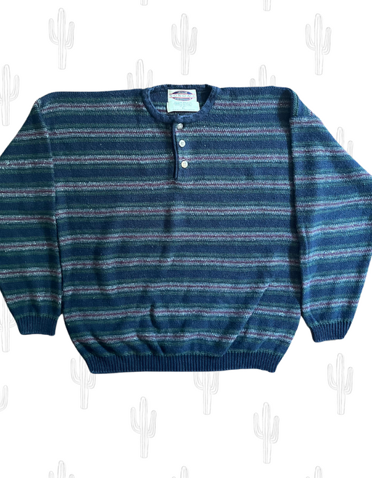 Vintage Sonoma Jeans Striped Sweater- XL