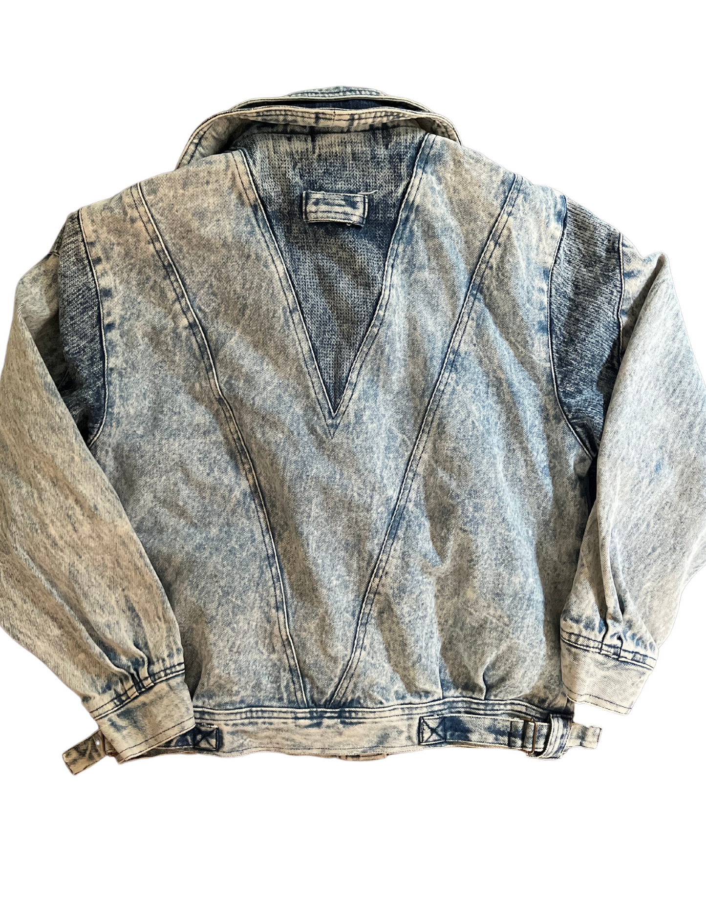 Vintage Acid Washed Denim Jacket- S