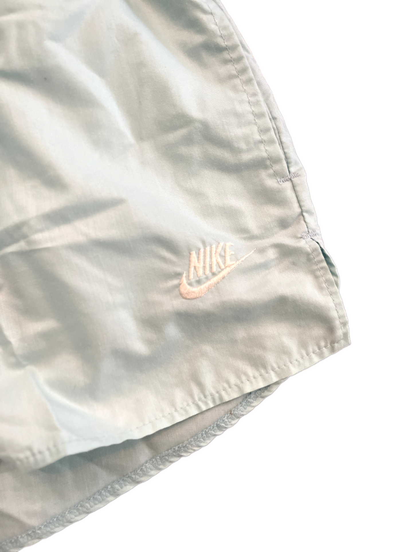 Baby Blue Vintage Nike Shorts- Youth S